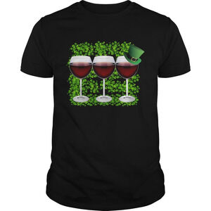 Wine Glass Happy St Patricks Day Shirt